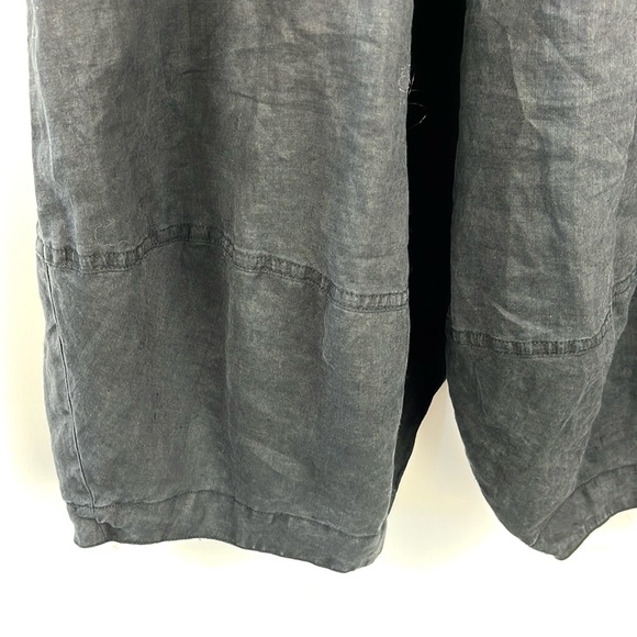 Rundholz Black Label Black Ramie Drawstring Harem Trousers - Picture 5 of 10